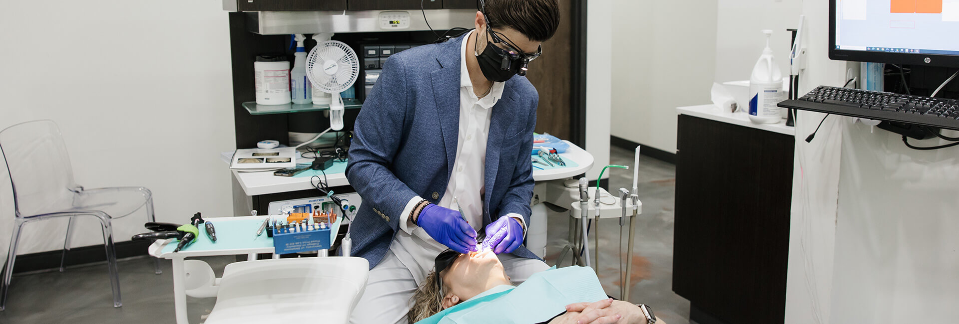 Dr. Barton with a patient at Intentional Smiles, OK, Image-4